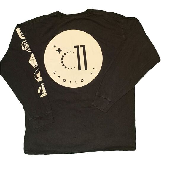 Space Exploration T-Shirt Mens XL Creative Action Network Long Sleeve Apollo 11 - Picture 1 of 6